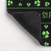 St. Patrick’s Day Wasserfarben-Kleeblatt auf Schwa Mousepad (Ecke)