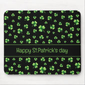 St. Patrick’s Day Wasserfarben-Kleeblatt auf Schwa Mousepad (Vorne)