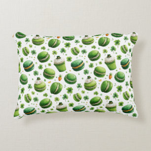 St. Patrick’s Day-Wasserfarben-Macaron & Shamrock Dekokissen