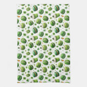 St. Patrick’s Day Watercolor Macaron & Shamrock Geschirrtuch (Vertikal)