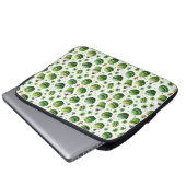 St. Patrick’s Day Watercolor Macaron & Shamrock Laptopschutzhülle (Vorne Knopf)
