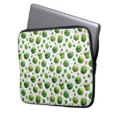 St. Patrick’s Day Watercolor Macaron & Shamrock Laptopschutzhülle (Vorderseite Links)