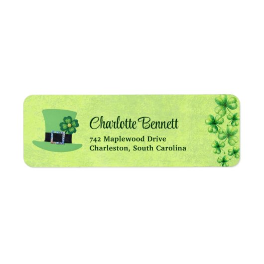 St. Patrick’s Day Watercolor Shamrock on green (Vorne)