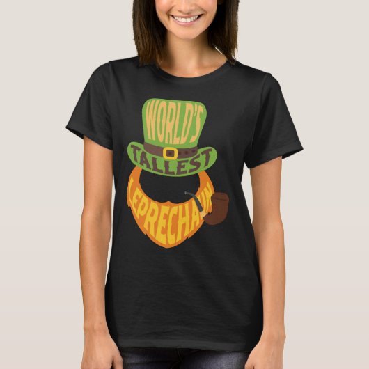 St Patrick s Day Worlds Tallest Leprechaun T-Shirt (Vorderseite)
