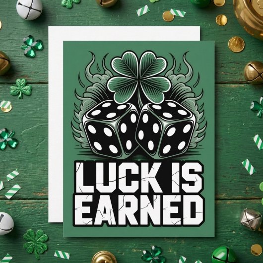 St. Patrick’s Day Würfel Kleeblatt Karte