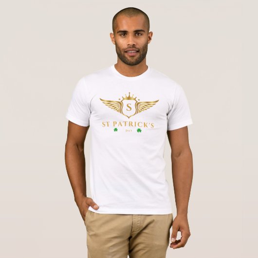 St. Patrick’s Gold Wing Emblem T-Shirt (Vorne ganz)