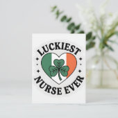 St. Patrick’s Tag Karte für Krankenschwester-Ehefr (Stehend Vorderseite)