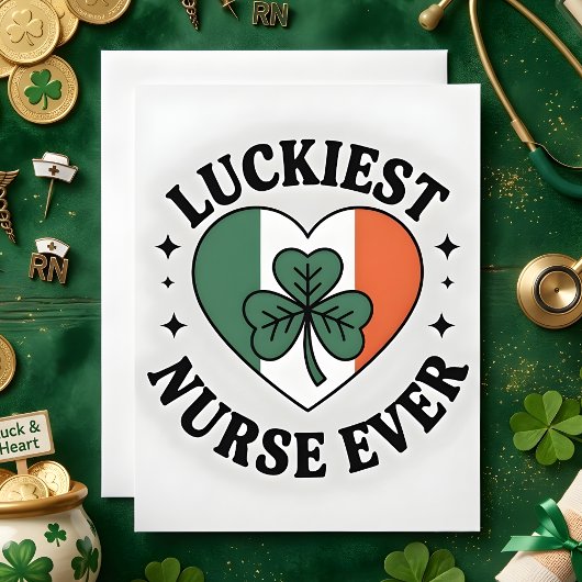 St. Patrick’s Tag Karte für Krankenschwester-Ehefr