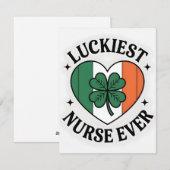 St. Patrick’s Tag Karte Krankenschwester Freundin (Vorne/Hinten)