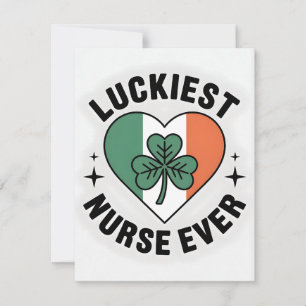 St. Patrick’s Tag Krankenschwester Ehefrau Feiertagskarte