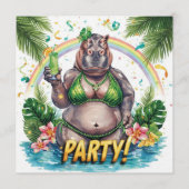 St. Patrick’s Tropical Pool Party Invitation  Einladung (Vorderseite)