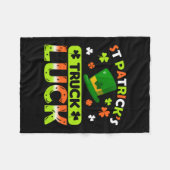 St Patrick S Truck Luck Fleecedecke (Vorderseite (Horizontal))
