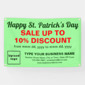 St. Patrick Sale on Light Green Rectangle Banner (Horizontal)
