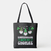 St. Patrick Schabernack mit Gnomies Gnome Tasche (Rückseite)
