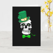 St Patrick Schädel-Karte Karte (Gelbe Blume)