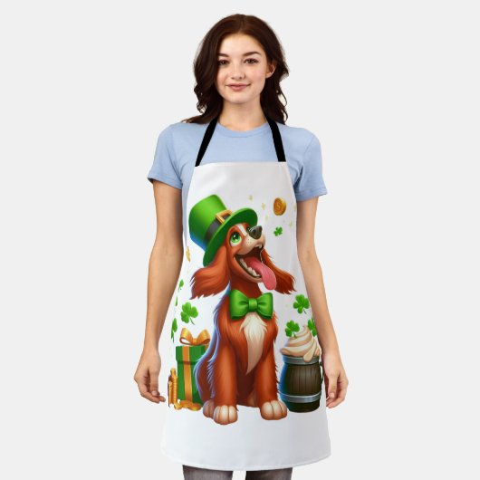 St Patrick Schürze (Getragen)