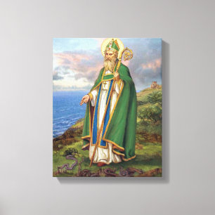 ST PATRICK, SCHUTZPATRON VON IRLAND LEINWANDDRUCK
