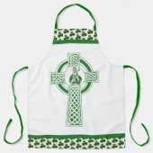St. Patrick Shamrocks Grüne Katholische Schürze (Vorderseite)