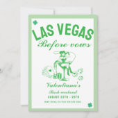 St patrick she found her lcuky charm bachelorette  einladung (Vorderseite)