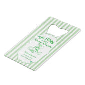 St patrick she found her lucky charm bachelorette geldbeutel flaschenöffner (Vorderseite Schrägansicht)