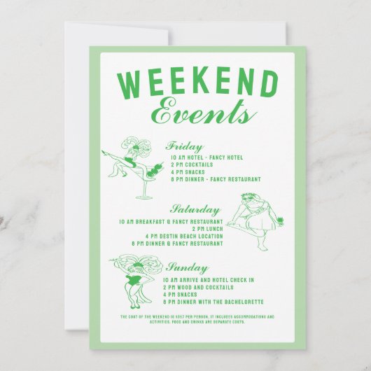 St patrick she found her uckycharm  bachelorette einladung (Rückseite)