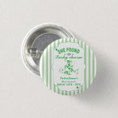 St. Patrick sie fand ihren glücklichen Charme Jung Button (Vorne & Hinten)