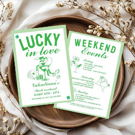 St. Patrick sie fand ihren glücklichen Charme Jung Einladung