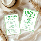 St. Patrick sie fand ihren glücklichen Charme Jung Einladung