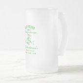 St. Patrick sie fand ihren Glücksbringer  Junggese Mattglas Bierglas (VorderseiteRechts)