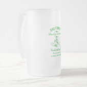 St. Patrick sie fand ihren Glücksbringer  Junggese Mattglas Bierglas (Vorderseite Links)