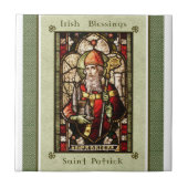 St. Patrick | St. Patrick's Day Art Tile Fliese (Vorderseite)