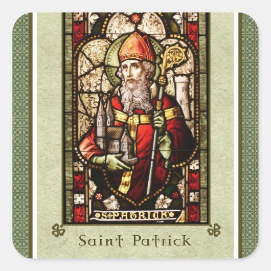 St. Patrick | St. Patrick's Day Square Stickers (Vorderseite)