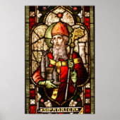 St. Patrick Stains Glas Art Deco Poster (Vorne)