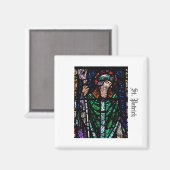 St. Patrick Stains Glass Magnet (Vorderseite/Rückseite)