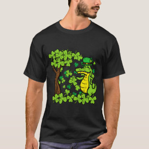 St. Patrick Tag Alligator Shamrock Saint Pattys Mä T-Shirt