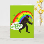St Patrick Tag Bigfoot Karte (Gelbe Blume)
