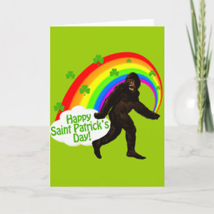 St Patrick Tag Bigfoot Karte