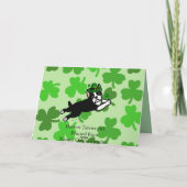 St Patrick Tag Boston Terrier 2 Karte (Rückseite)