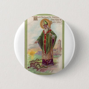 St Patrick Tag Button