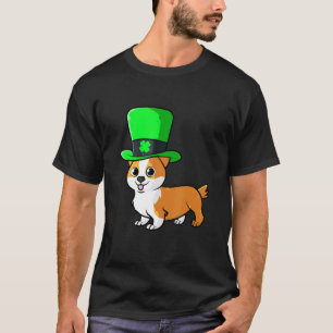 St. Patrick Tag Dabbing Corgi Kobold Hund Irisch T-Shirt