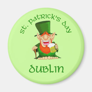St Patrick Tag~ Dublin Magnet