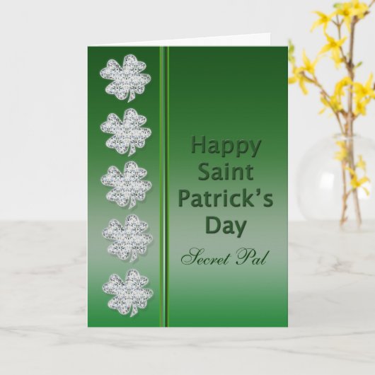 St Patrick Tag - geheimer Kumpel - Karte (Gelbe Blume)