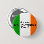 St Patrick Tag - glänzender Knopf! Button (Vorne & Hinten)