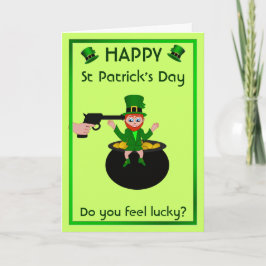 St Patrick Tag glauben Sie glücklicher Gruß-Karte Karte