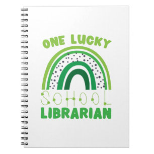 St. Patrick Tag Glücklicher Bibliothekar Notizblock
