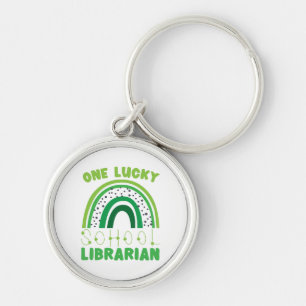 St. Patrick Tag Glücklicher Bibliothekar Schlüsselanhänger