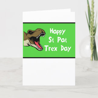 St Patrick Tag - glücklicher Tag St. Pat Trex Feiertagskarte
