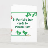 St Patrick Tag, Harpist durch das Meer Karte (Rückseite)