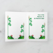 St Patrick Tag, Harpist durch das Meer Karte (Innenseite)