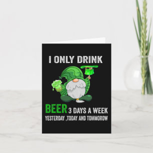 St. Patrick Tag Ich Trinke Bier Nur 3 Tage In Der Karte